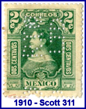 Royal Insurance Company, Ltd, 1910 perfin